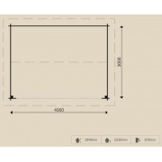 WoodPro Garage 26454Timber Garages